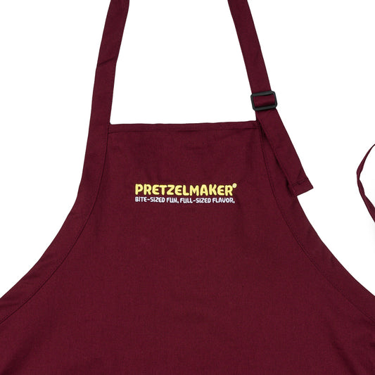 Pretzelmaker Medium Length Apron - Maroon