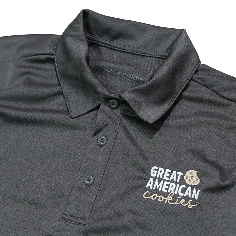 GAC Men's Performance Polo - Steel Grey