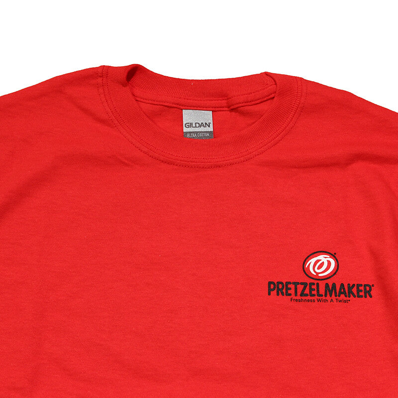 Pretzelmaker Uniform Logo Tee - Long Sleeve - Red