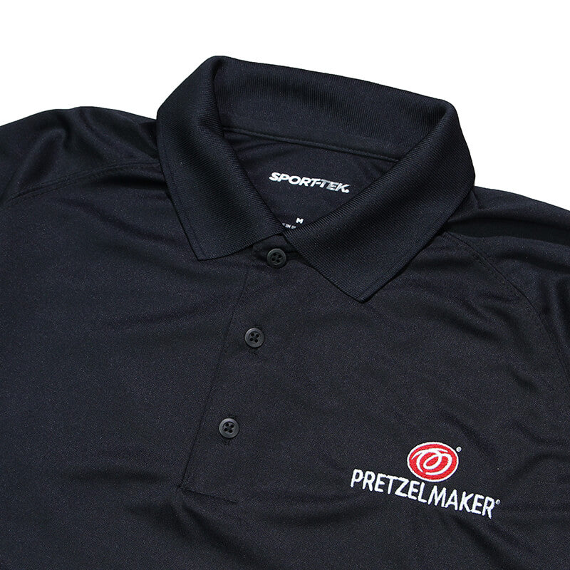 Pretzelmaker Men's Dry Zone Polo - Black - CLEARANCE