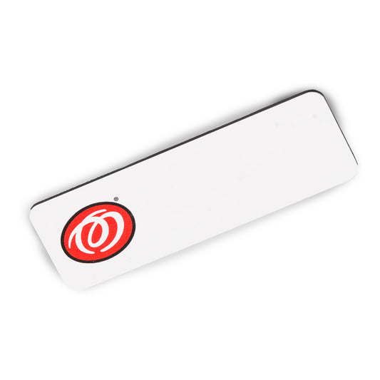 Pretzelmaker 1" x 3" Name Badge - White