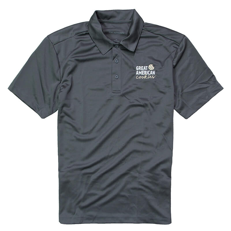 GAC Men's Performance Polo - Steel Grey