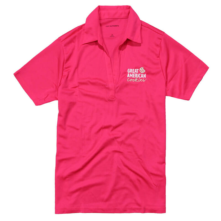 GAC Women's Performance Polo - Pink Raspberry – Fat Brands Uniforms