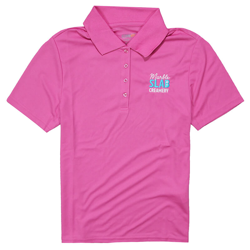 MSC Women's Performance Polo - Charity Pink – Fat Brands Uniforms