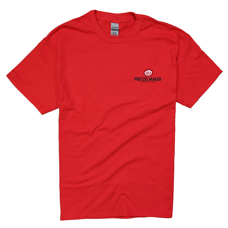 Pretzelmaker Uniform Logo Tee Red CLEARANCE Fat Brands Uniforms