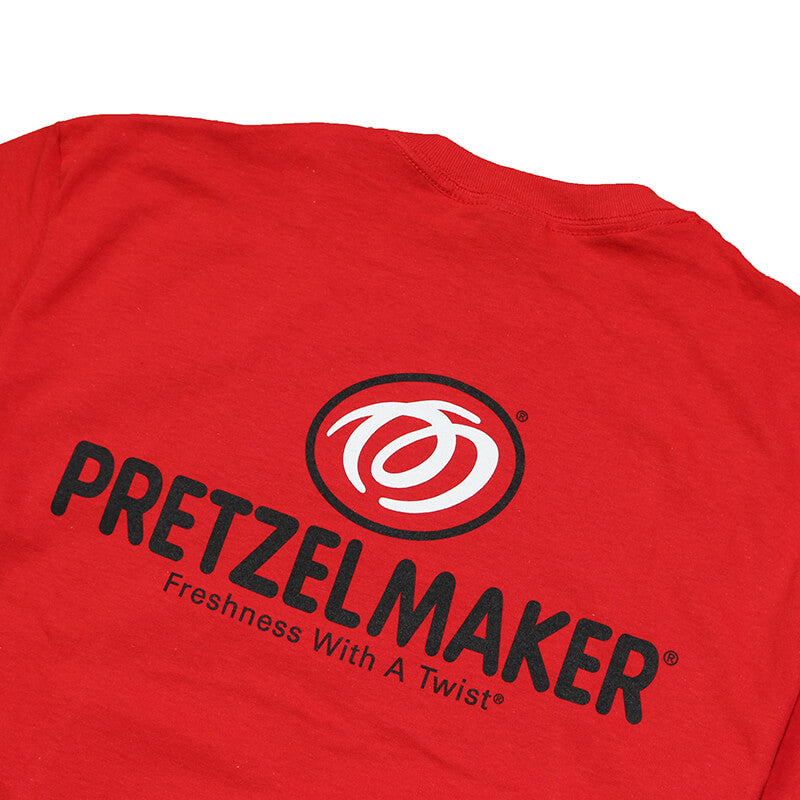 Pretzelmaker Uniform Logo Tee Red CLEARANCE Fat Brands Uniforms